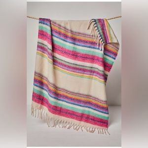 NWOT Free People Skye Stripe Blanket